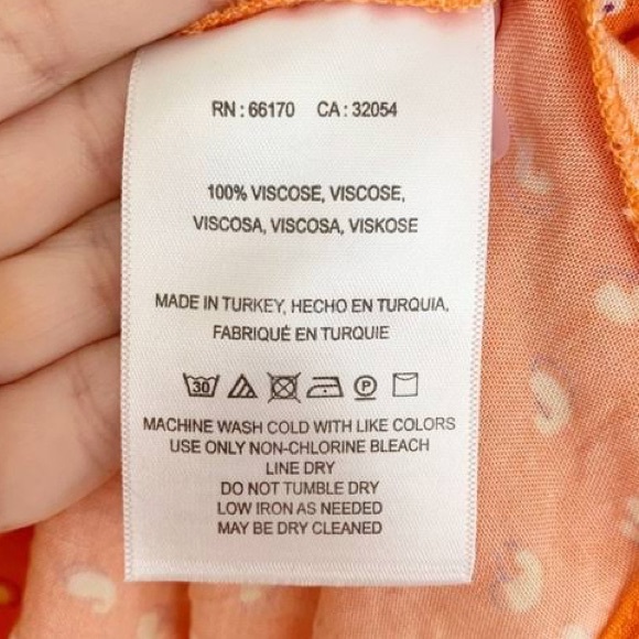 Anthropologie Maeve Ceresco Orange Floral Peasant Blouse NEW - Picture 8 of 10